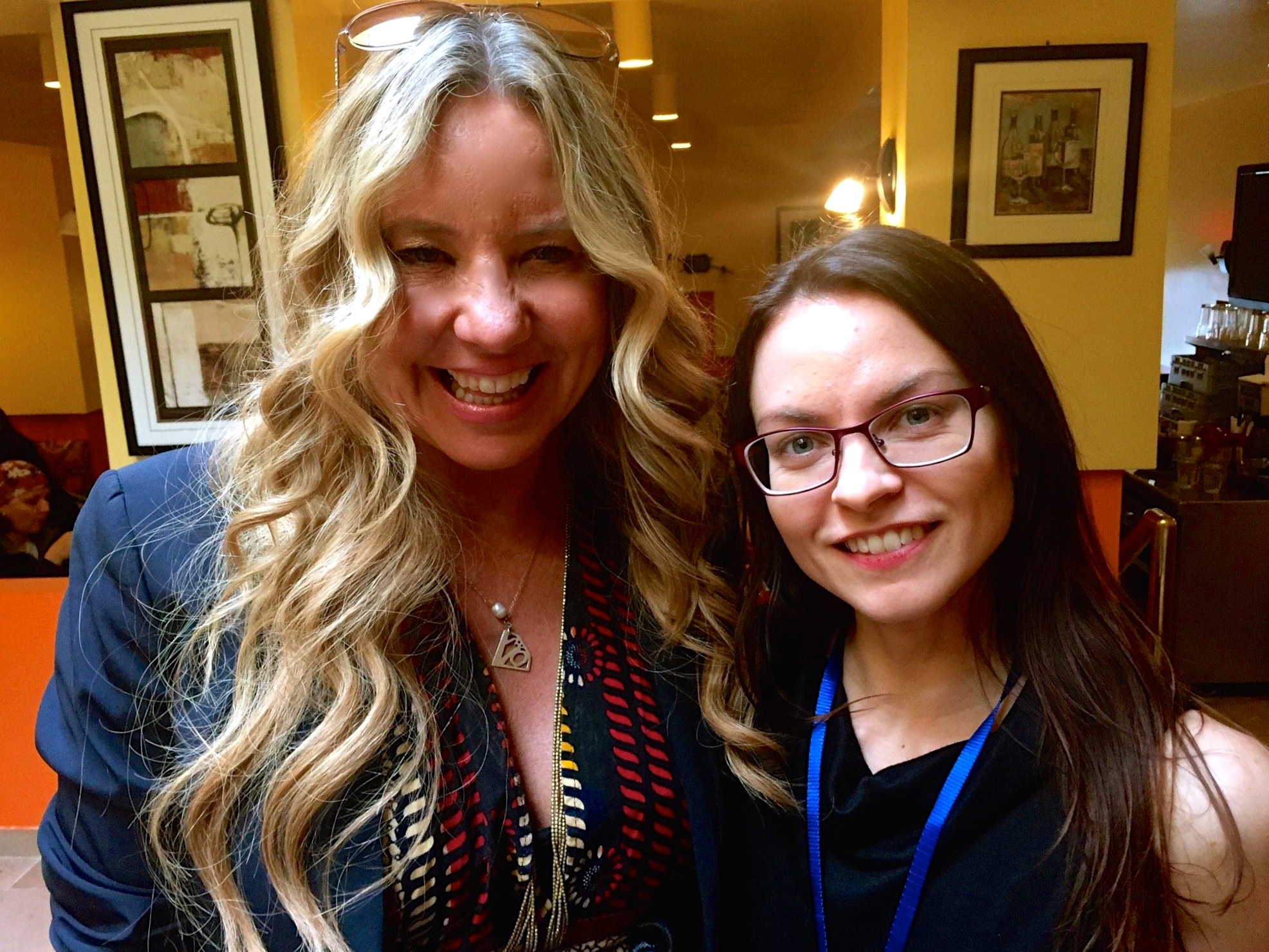 OneMama.org's Siobhan Neilland with the 50 Women Project's Jessica Buchleitner at the CSW 59 in 2015
